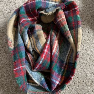 Plaid Infinity Scarf
